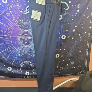 Haggar Blue Dress Pants Classic Straight-Leg